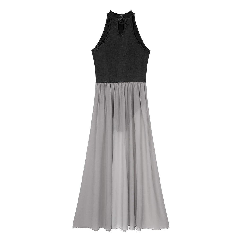 Vestido tipo diosa | Diseño drapeado con toque dorado y caída elegante