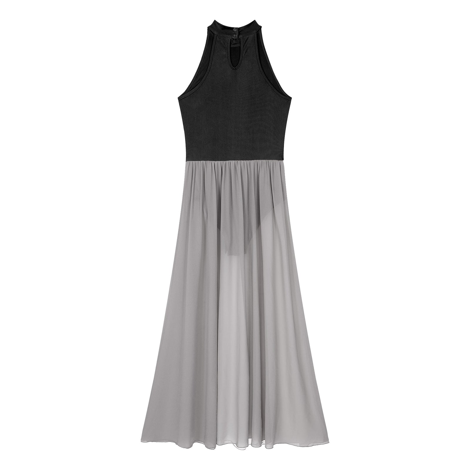 Vestido tipo diosa | Diseño drapeado con toque dorado y caída elegante