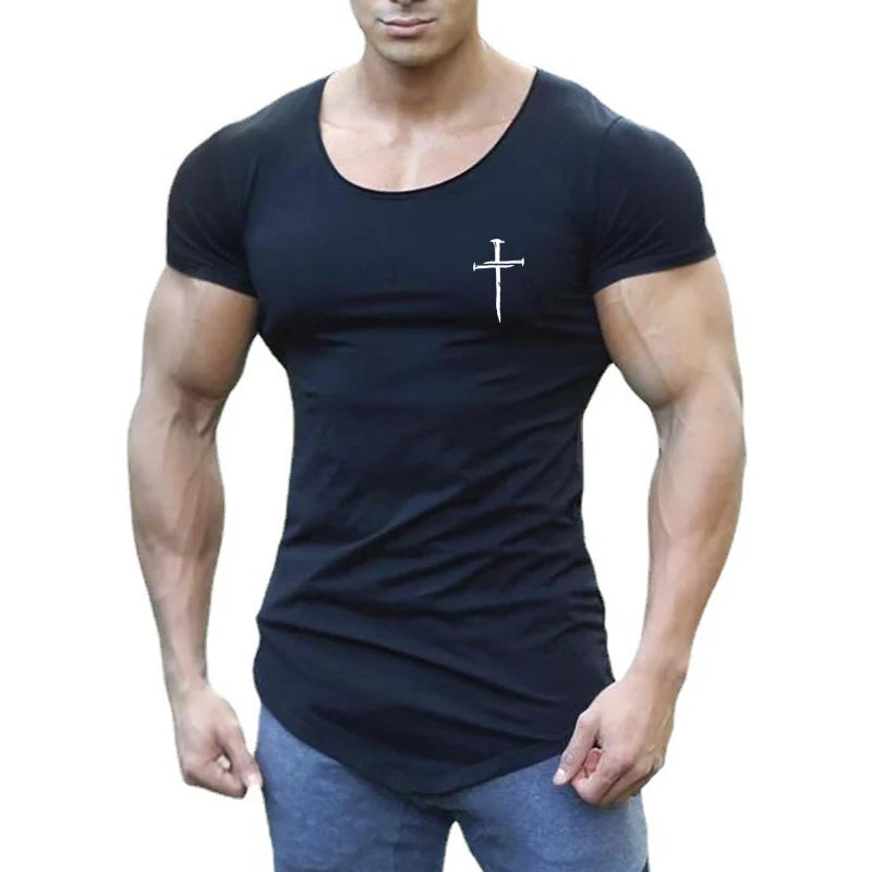 Polo musculoso para hombre | Corte fit con detalle cruzado elegante Gym