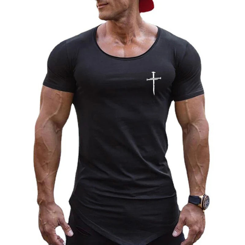 Polo musculoso para hombre | Corte fit con detalle cruzado elegante Gym