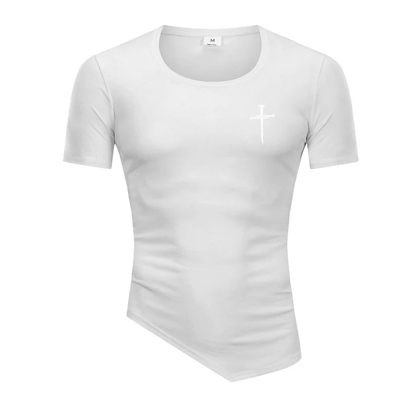 Polo musculoso para hombre | Corte fit con detalle cruzado elegante Gym