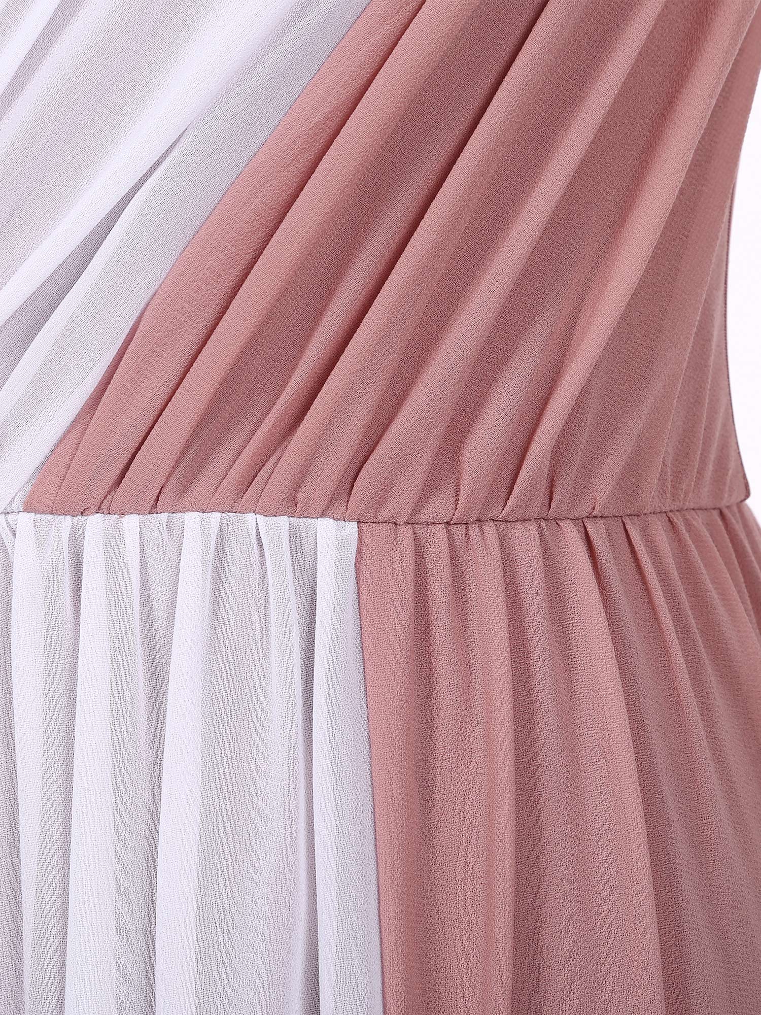 Vestido tipo diosa | Diseño drapeado con toque dorado y caída elegante